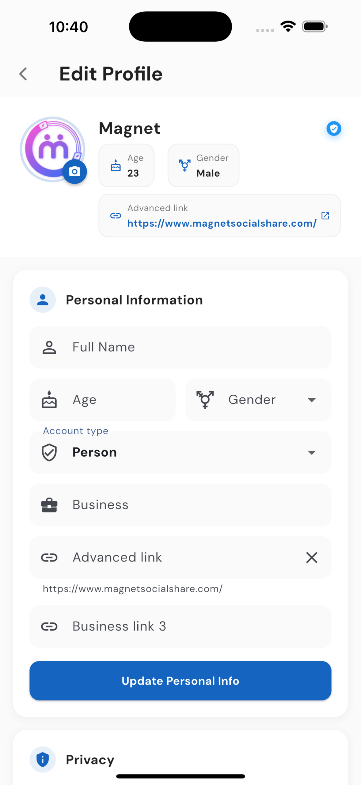 Simulator Screenshot - iPhone 16 Pro Max - 2026-01-26 at 22.40.51